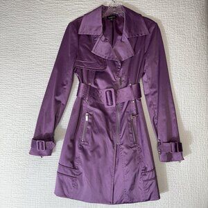 BeBe Lavender Colored Women's Trench Coat. Size M